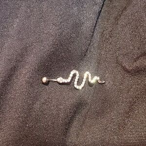 🆕️ Snake shape belly button ring Inlaid Shiny Rhinestones